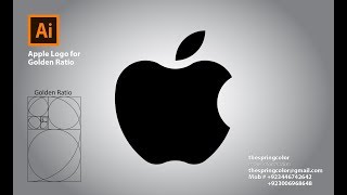 how to make apple logo golden ratio