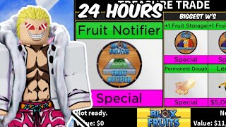 Trading FRUIT NOTIFIER for 24 Hours in Blox Fruits