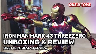 Unboxing & Review ThreeZero Iron Man Mark 43 DLX Infinity Saga Avengers Age of Ultron Marvel Figure