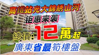 雲浮高鐵站 | 光大錦繡山河 品牌發展商開發 0風險精裝修現樓 限時特價全款只需12萬起帶精裝！