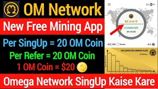 Om Network New Mining App |  Om network SingUp kaise Kare | Omega network Mining | Free Mining App