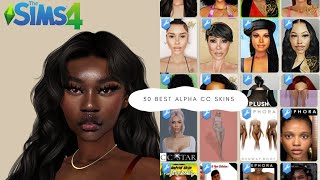 THE SIMS 4| 30 BEST ALPHA CC SKINS| CC FOLDER