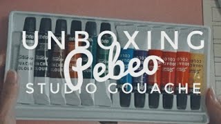 Pebeo Studio Gouache Unboxing \u0026 Swatches | Gouache for Beginners | Art by Gellibean