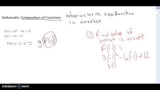 Deltamath: Composition of Functions