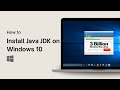 How to Install Java JDK on Windows 10