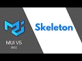 MUI V5: Skeleton (Rectangular loading placeholders for React)