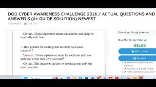 DOD CYBER AWARENESS CHALLENGE 2026 1