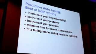 Machine Learning for Predictive Auto-Tuning (Bergstra, Pinto, Cox - Harvard)