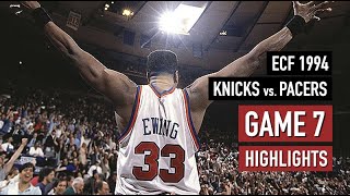 Throwback. NBA ECF 1994 New York Knicks vs Indiana Pacers Game 7 Full Highlights HD