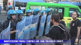 Manifestazione proPal e contro il DDL 1660, tra civiltà e divieti