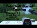 What Barrel will Help Paintball Accuracy Test Woodsball 75 150 300+ Feet Apex 2 Tippmann A-5 Sniper