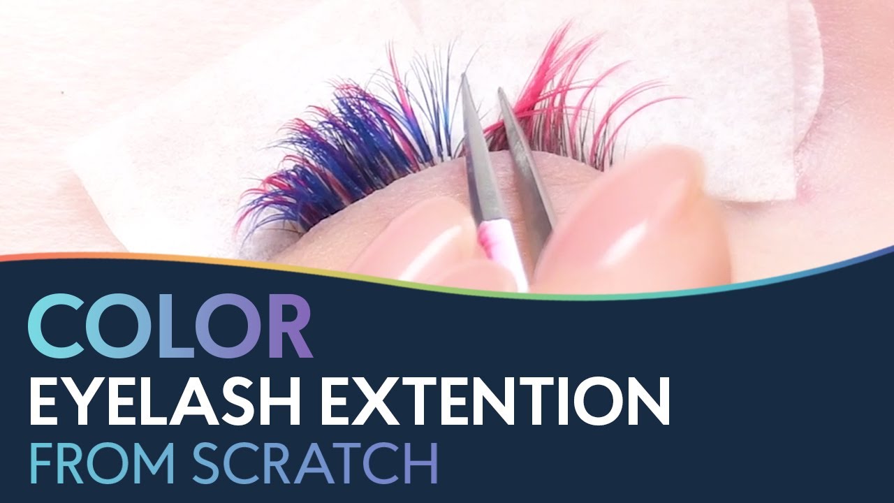 Colored Eyelash Extension From Scratch Youtube