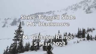 Skier Triggered Slide on Mt Blackmore - 15 Mar 2022