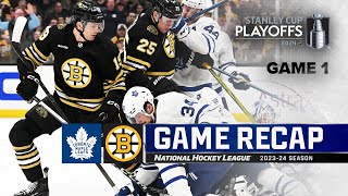 Gm 1: Maple Leafs @ Bruins 4/20 | NHL Highlights | 2024 Stanley Cup Playoffs