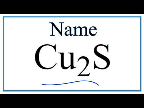 Which is the correct name for Cu2S?