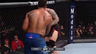 Greg Hardy Gets "Asshole" Chants After Throwing Illegal Knee That Causes UFC Brooklyn DQ Loss