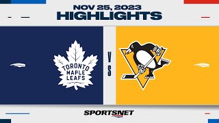 NHL Highlights | Maple Leafs vs. Penguins - November 25, 2023