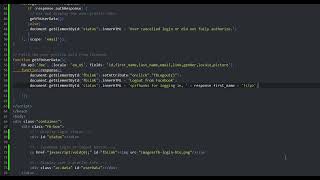 Login with Facebook using javascript graph API