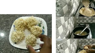 How to prepare borugula or maramaralu or puffed  laddu,easy with less ingredients.