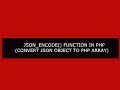 json_encode in php