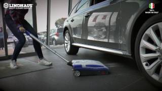 The cleaning machines Lindhaus at Car Showroom