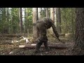 BUILDING A LARGE LOG CABIN ALONE. 4 DAYS IN THE WILD FOREST