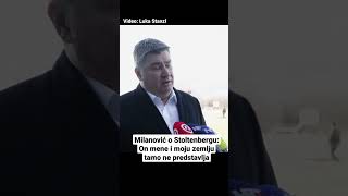 Milanović o Stoltenbergu: On mene i moju zemlju tamo ne predstavlja #shorts