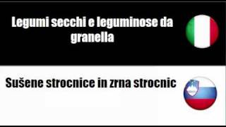 Italiano + Sloveno = Krompir in posušene vrtnine