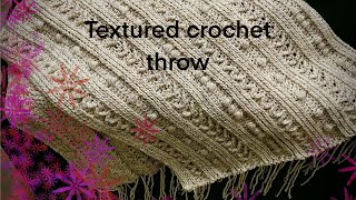 The Easiest Textured Crochet Throw (FREE PATTERN)