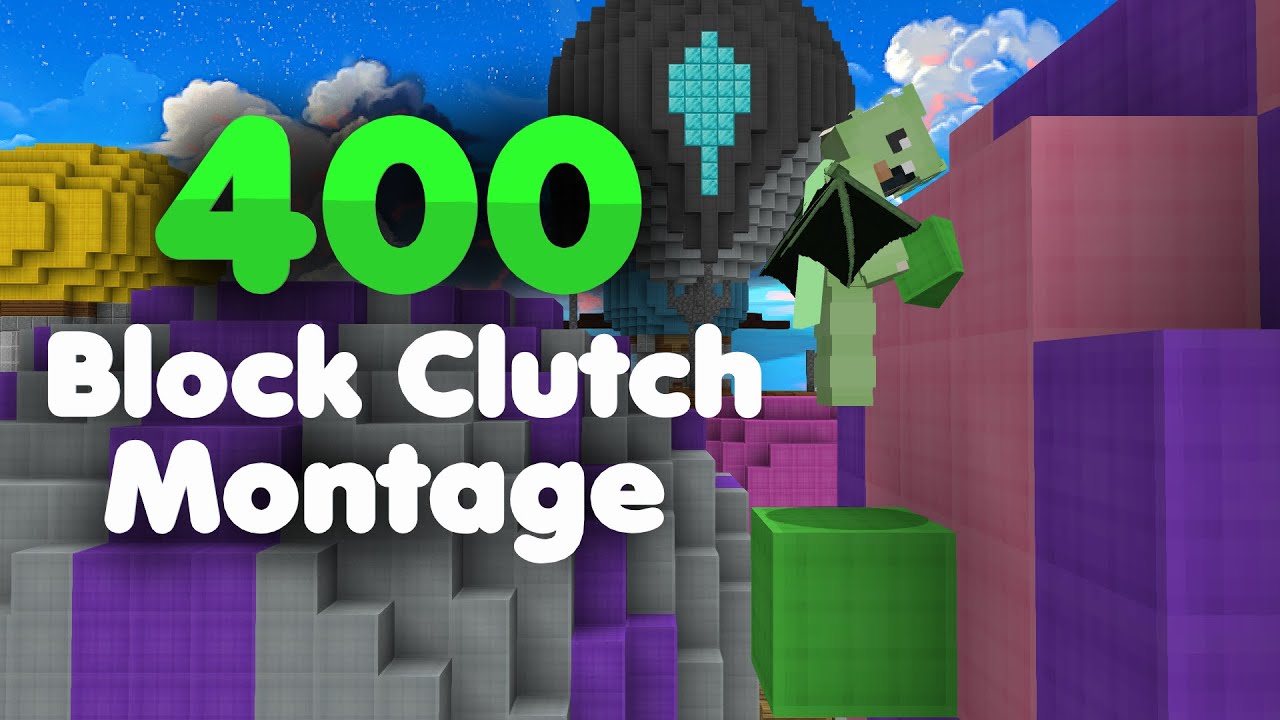 400тнр Bedwars Block Clutch Montage 150 Clutches Hypixel Bedwars