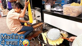 ऐसे बनता है Machine मे जेठालाल Favourite Fafda in Gujarat | Surat Street Food | Street Food India