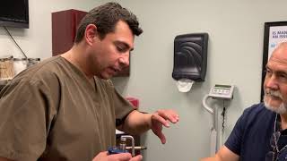 Wart removal with liquid nitrogen