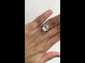 besbelle 4.12 ct.tw oval solitaire engagement ring oval cut diamond simulant