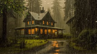 RAIN and THUNDER bedtime sounds - Rain Sounds for Sleeping - for Insomnia, Study, ASMR, Relax