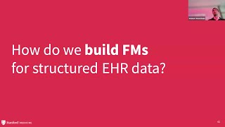 Foundation Models for Structured EHR Data (Talk to CMU)