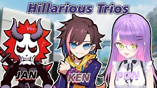 Hillarious Trios Towa-sama, Kinako, and Arisaka where they just trolling in ranked ǀ Hololive ǀ CR