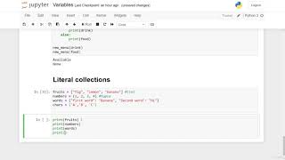 Python programming Collections literals part 15
