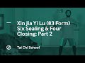 Chen Tai Chi | Xin Jia Yi Lu | Six Sealing & Four Closing Part 2