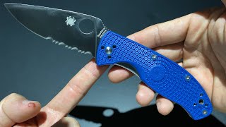 Spyderco Tenacious Light Weight Blue FRN CPM S35VN อัพเกรดใบมีด สุดขีดความคุ้ม