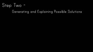 Problem Solving (Team Presentation)