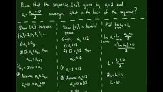 Finding the Limit of a Recursively Defined Sequence