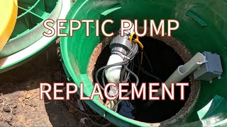 Septic pump replacement