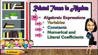 Algebraic Expressions, Constants, Variables Numerical and Literal Coefficients