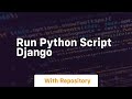 run python script django