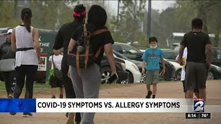 COVID-19 symptoms vs. allergy symptoms