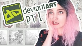 Making Fun of My Old Deviantart Account // I was a cringey kid // PT 1
