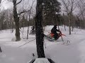 snowbiking in western maine