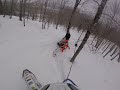 snowbiking in western maine