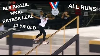 11 Year Old Rayssa Leal At SLS Brazil World Championships