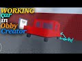 Working Car In Obby Creator | Obby Creator